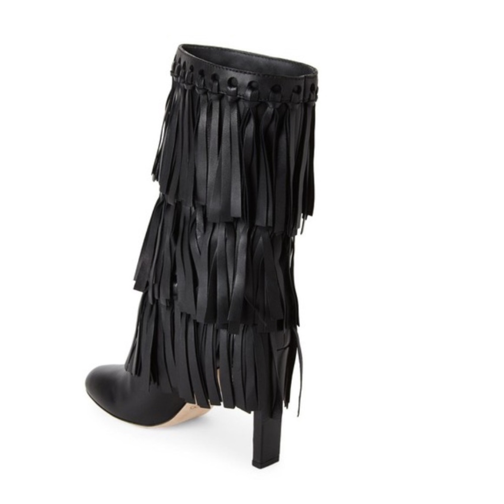 JIMMY CHOO*Black Fringe Boots EU 35.5 $2380 - Picture 6 of 8